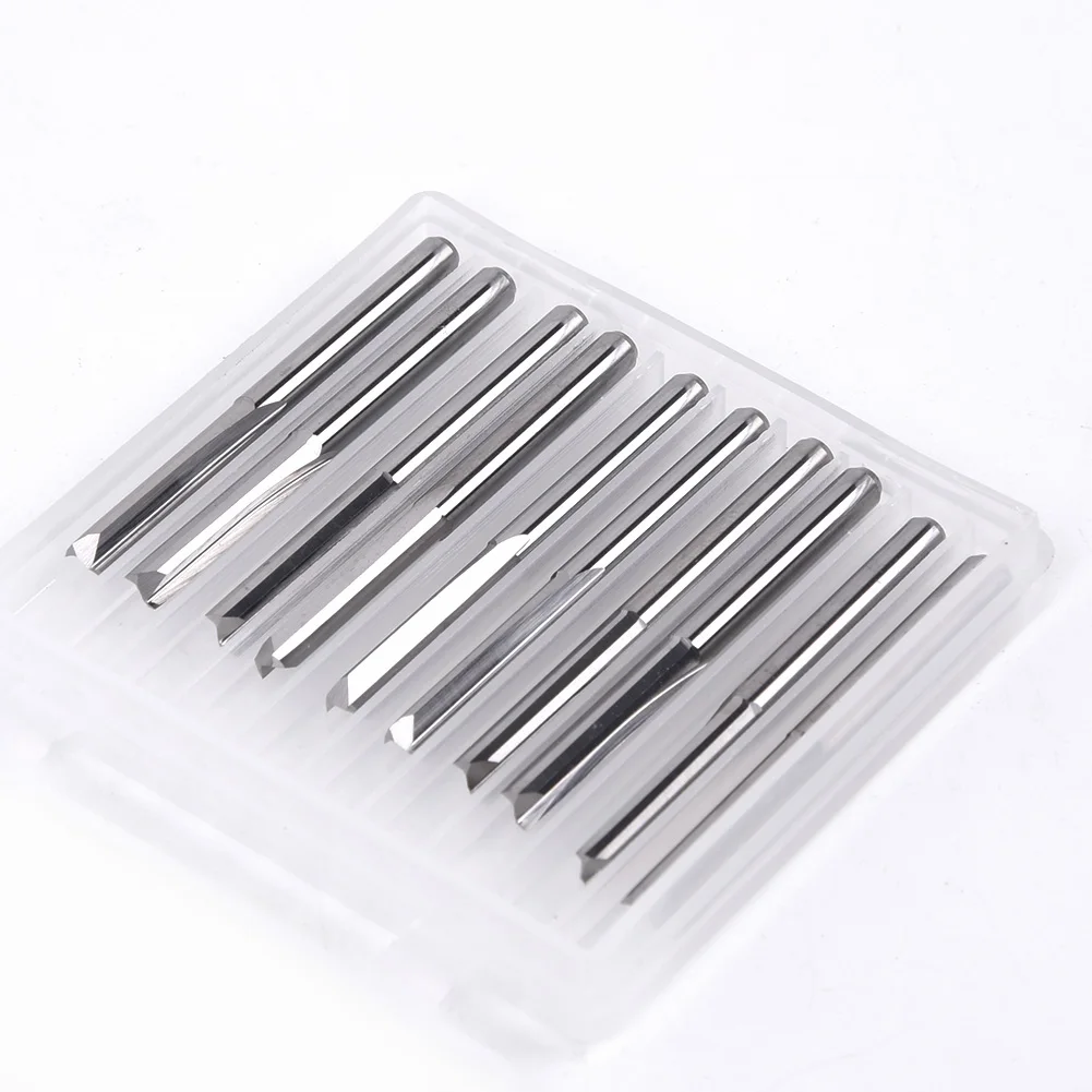 

2 Flutes End Mill Cutter CNC Router Bit 1/8 Cutting Edge Flute Straight