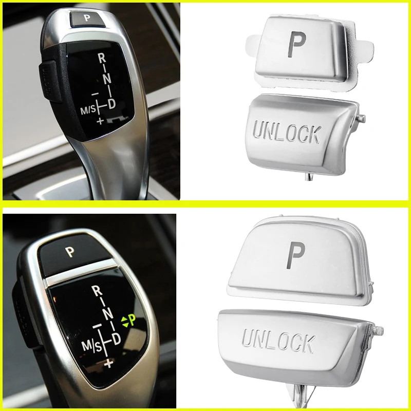 ABS Interior Electronic Gear Shift P UNLOCK Button Cover Trim For BMW 1 2 3 4 5 7 Series F30 F10 F11 F01 F02 X1 X2 X3 X4  LHD