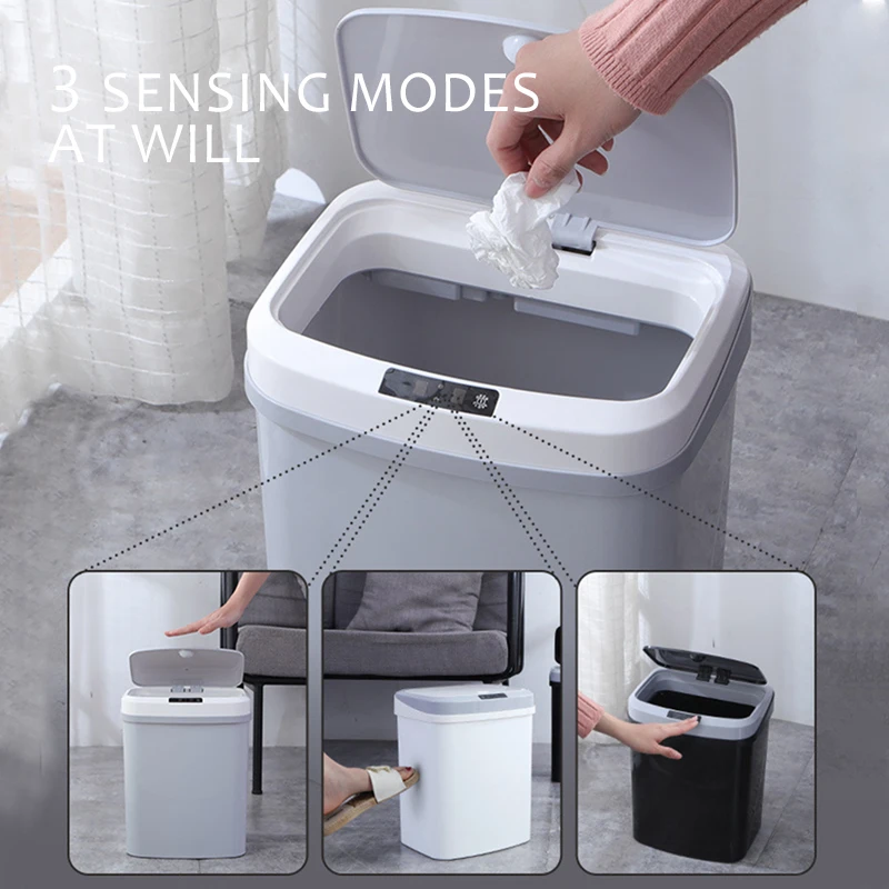 Мусорная корзина с инфракрасным датчиком движения автоматический индукционный