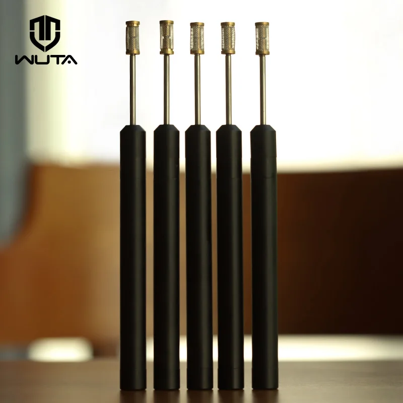WUTA Leather Edge Oil Painting Pen Top Edge Dye Paint Roller Pen Applicator Speedy With 2 Head Craft Tool Standard Shipping leather tools leather craft tool kit leather craft tools leather craft tool