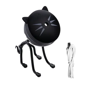 

Mini USB Charging Desktop Air Humidifier With Colorful Night Light Portable Cute Kitten Humidifier For Home Office