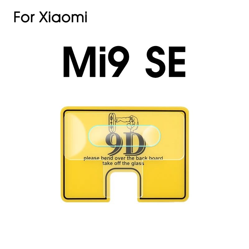 9D камера экран объектив Flim Для Xiaomi mi 9 SE CC9 mi 9 Pro mi 8 mi 5X телефон камера защитная пленка для Xiaomi mi 6X mi A3 Lite CC9E - Цвет: For Xiaomi Mi9 SE