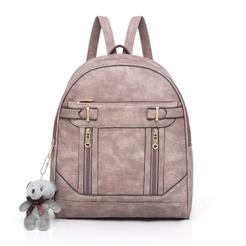 

MICKY KEN Men and women leisure travel backpack PU backpack 6113