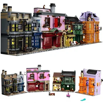 

5544pcs Diagoned Alley Building Blocks Kits Bricks Classic Movie Series Potter Model Kids DIY Toys For Children Gift