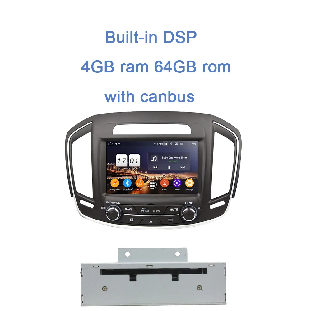 " DSP ips Android 9,0 4G+ 64GB 8 ядерный автомобильный dvd-плеер gps карта Авторадио Bluetooth для Buick Regal Opel INSIGINA - Цвет: 64GB ROM with CANBUS