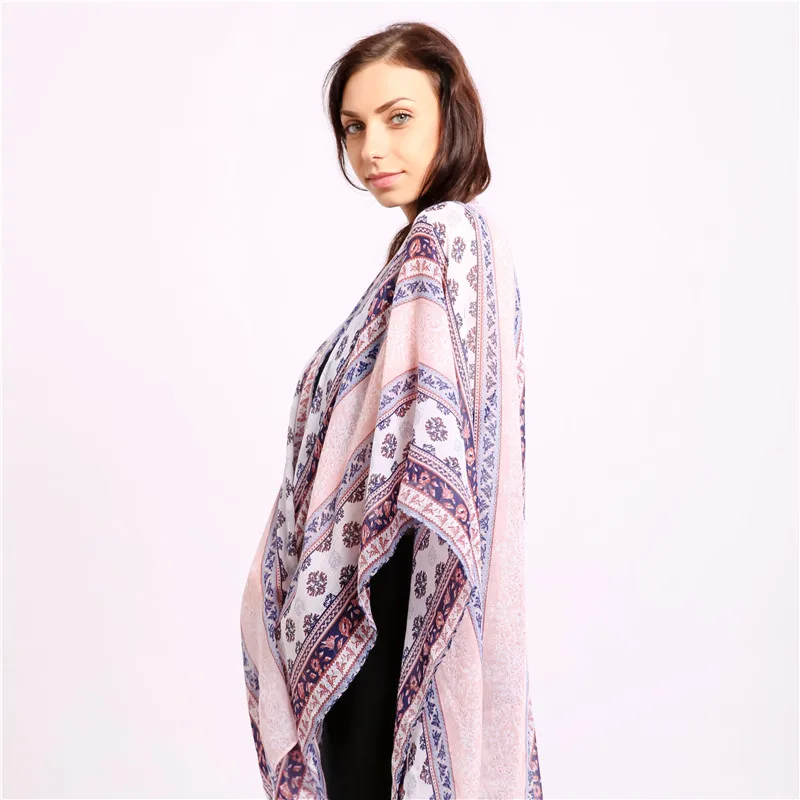 

Jinjin.QC 2020 Women Scarf Viscose and Material Multi Color With Floral Pattern Casual Scarves Lightwear Elegant Echarpe Foulard