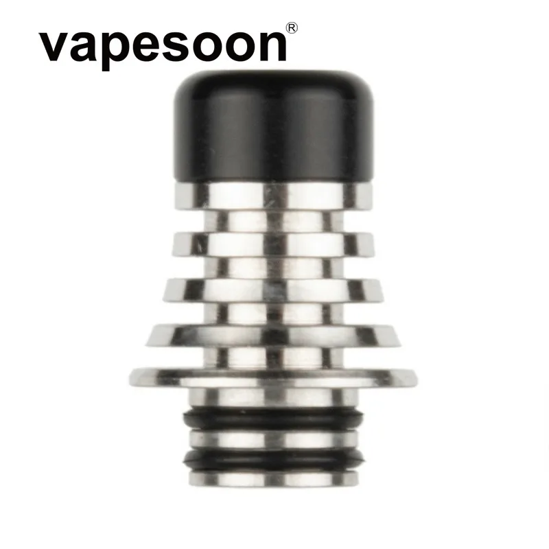 Taifun grt rta капельный наконечник 510 Mtl капельный наконечник из нержавеющей стали+ PEI узкое отверстие маленький мундштук vape аксессуар - Цвет: Black