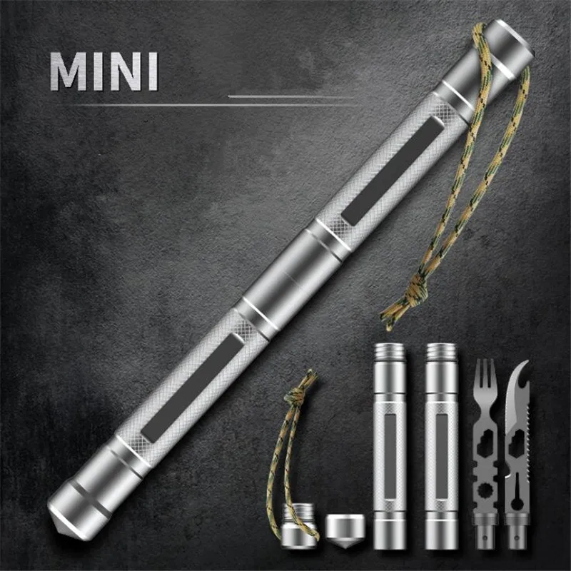 Outdoor multifunctional EDC tool. Knife and fork set compass field survival tool car camping tableware | Спорт и развлечения