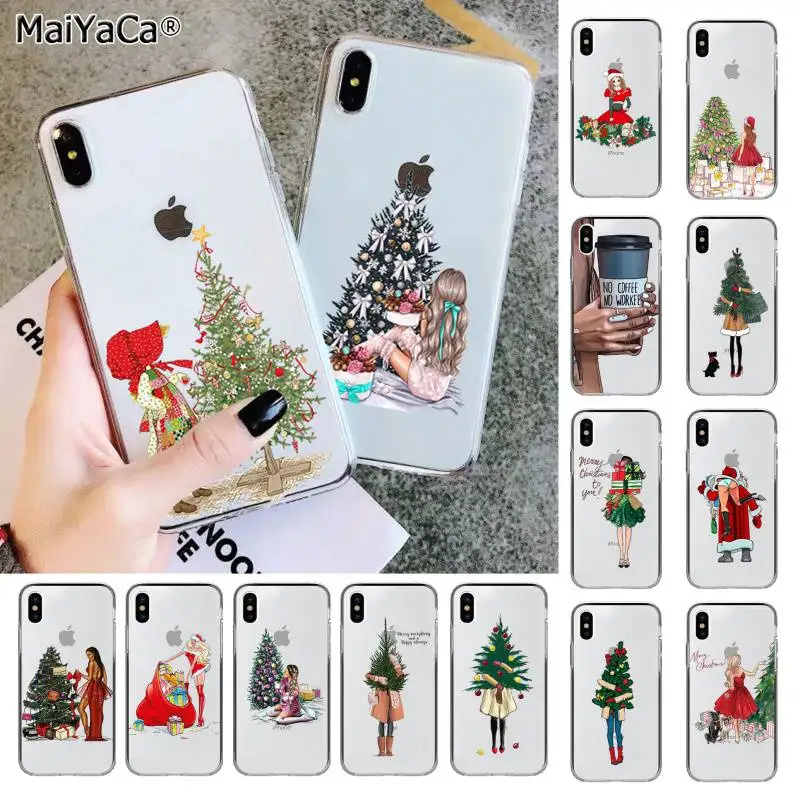 Чехол MaiYaCa Vogue Merry Christmas tree для iphone SE 2020 11 pro XS MAX 8 7 6 6S Plus X 5 5S XR|Бамперы| |