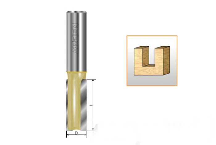 

2-flute straight cnc cutter for slotting panel cutting drilling SSHK from 6.35 to 50.8mm