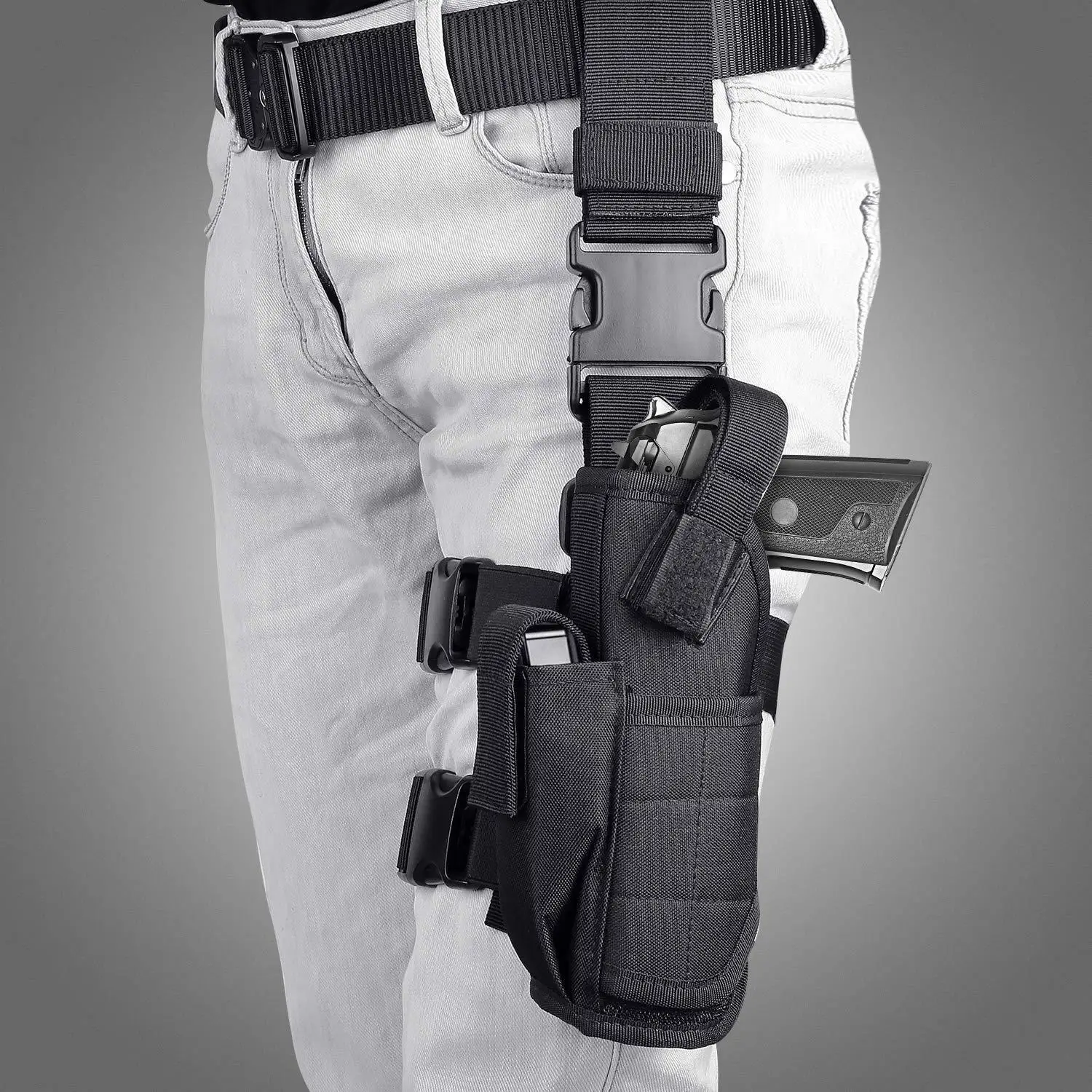 

Ding hong Tornado Leggings Army Fans Outdoor Tactical Leg Multi-functional Universal Leg Hanging nan zuo you Waist And Leg Bag