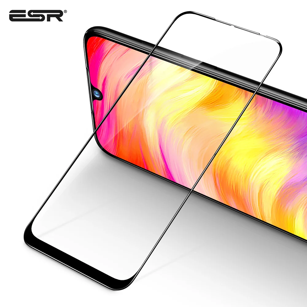 Закаленное стекло ESR для Xiaomi Redmi Note 7/7 Pro, защита экрана от царапин HD, защита от Bluy-Ray, Защитная пленка для телефона