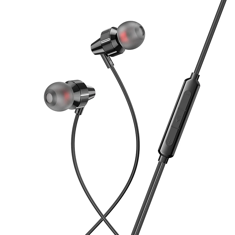 Earphones in Ears Universal Sports Wired Headset Travel Microphone for iPhone / Android 3.5mm Earbuds
