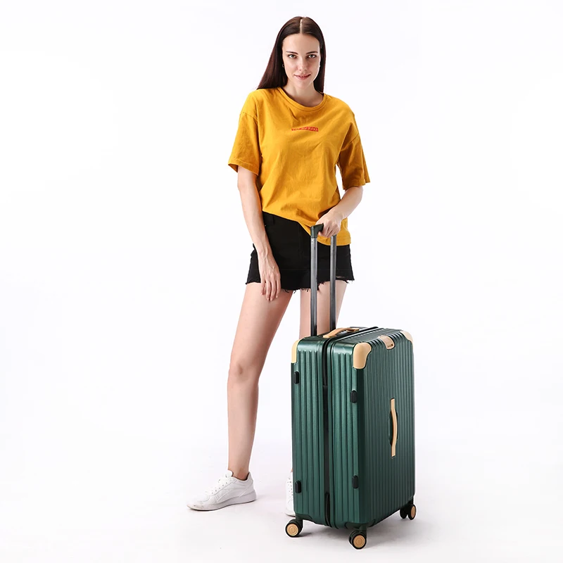 Edison PC Material INS Wind Retro Trolley Case Suitcase Student Luggage Men and Women 20 inch Universal Wheel Trolley Case