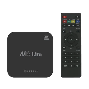 

Promotion price original factory M16 LITE smart tv box H3 1G8G 2G16G TF card 4K HDR High Dynamic decoding