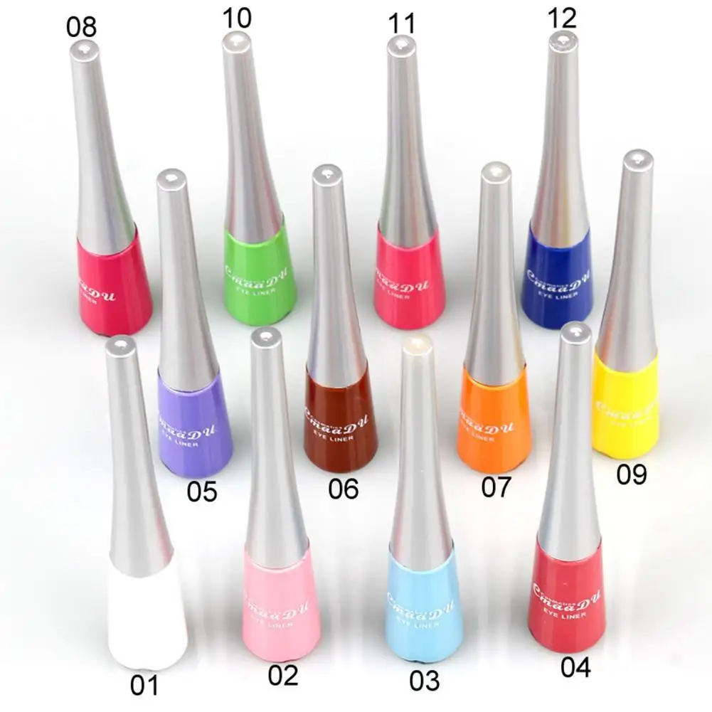 1pc Makeup Colorful Liquid Eyeliner Waterproof Makeup Liquid Eye Liner Neon Blue Green Yellow Green White Matte Liquid Eyeliner 1pc Makeup Colorful Liquid Eyeliner Waterproof Makeup Liquid Eye Liner Neon Blue Green Yellow Green White Matte Liquid Eyeliner