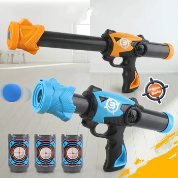 

New Family Game Air Powered Safety Soft Bullet Gun Shooting Target Electronic Gametarget Bullet Kids Toy