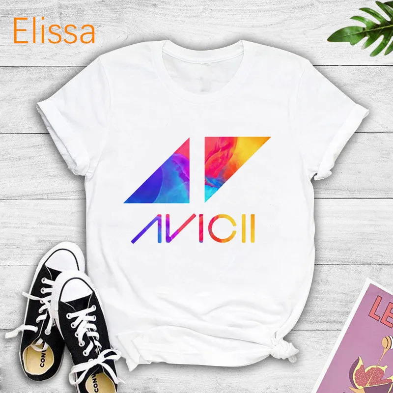 Avicii Dj R.I.P 1989-2018 Wake Me Up DJ fans Music T Shirts Summer Casual Women's T-shirt Girl Tshirt Female Tops Tees Streetwea