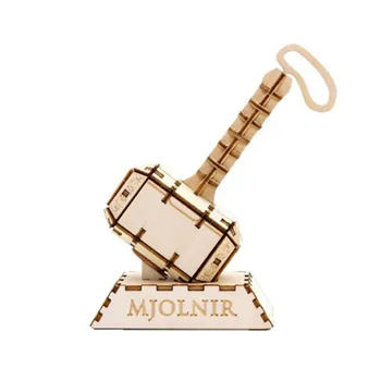 

Laser Cutting DIY Marvel Avengers Mjolnir Infinity Gauntlet 3D Wooden Puzzle Toy Assembly Model Wood Kits Desk Decor X4605