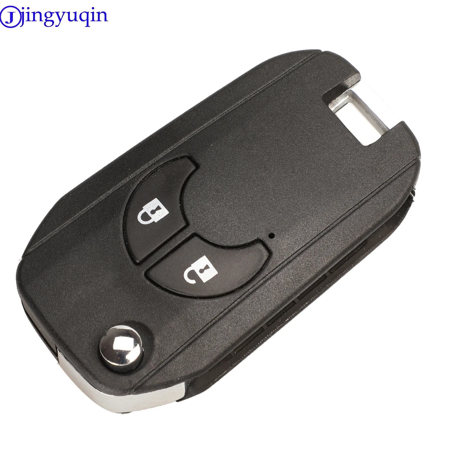 Jingyuqin 10 шт. 2/3/4 пуговицы для Nissan Altima Sentra X-Trail Versa Uncut пустой дистанционного Флип Складной Корпус для автомобильного ключа чехол Брелок