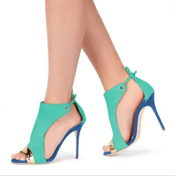 

SHOFOO shoes,Beautiful and fashionable lady's sandals, suede, about 11cm high-heeled sandals, women's sandals. SIZE:34-45