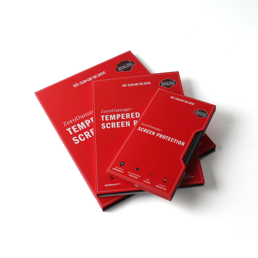 Customized Logo Large Red Mobile Phone Film Book Shaped Packaging Paper Box | Дом и сад