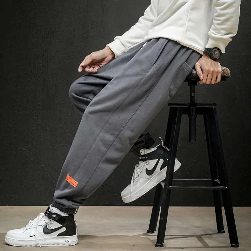 

2020 Spring New Style Japanese-style Macheda Large Size Beam Leg Knit Cropped Pants Hk20004-p5