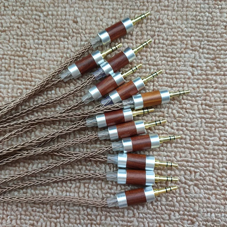 MMCX HiFi Upgrade Earphone Cable Wire Copper clad Eight strand Wire Headphone Cable Audio Cable for Shure Se215 Se535 425 Se846