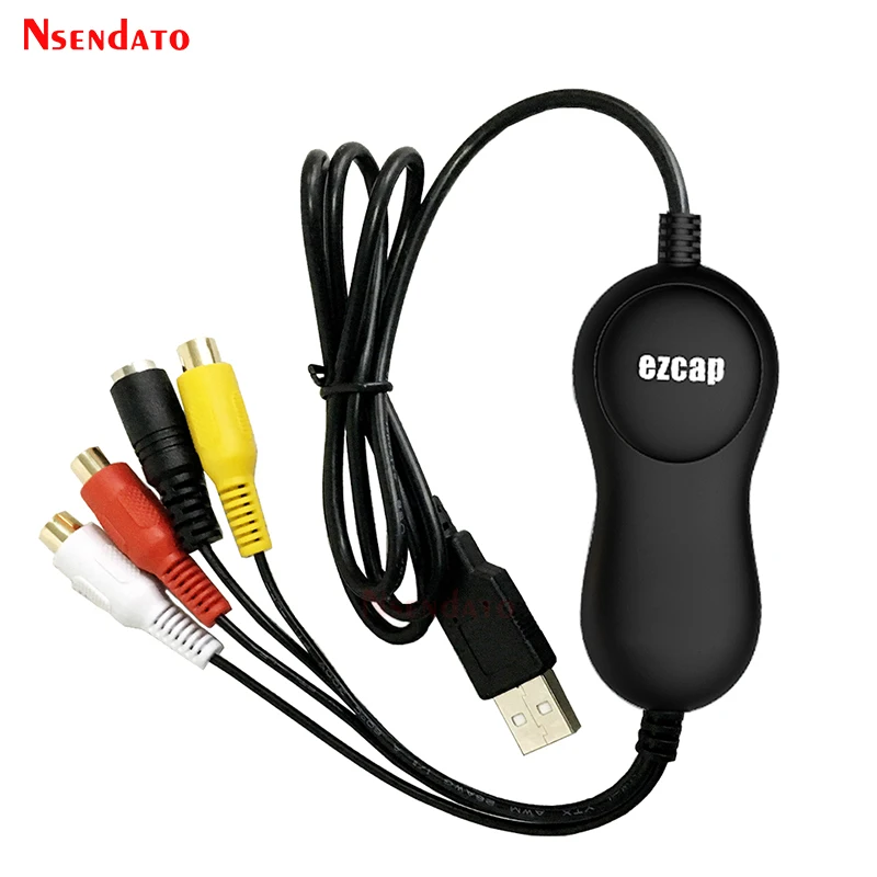 Ezcap159 Usb Video Audio Grabber Scheda Di Acquisizione Video Analogico Da Vhs Camcorder Game Box A File Digitale Per Sistema Operativo Windows10/8 E 