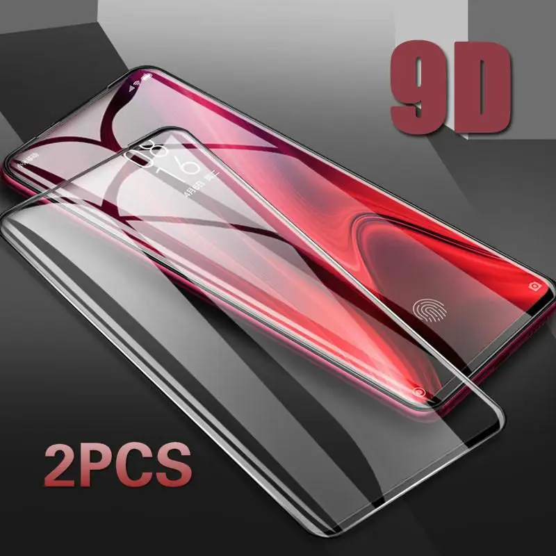 2 шт. 9D полностью изогнутое закаленное стекло для Red mi Note 8 Pro 8T K20 Pro Note 7 Pro Защита экрана для Xiao mi CC9 mi 9T K20 8 Lite