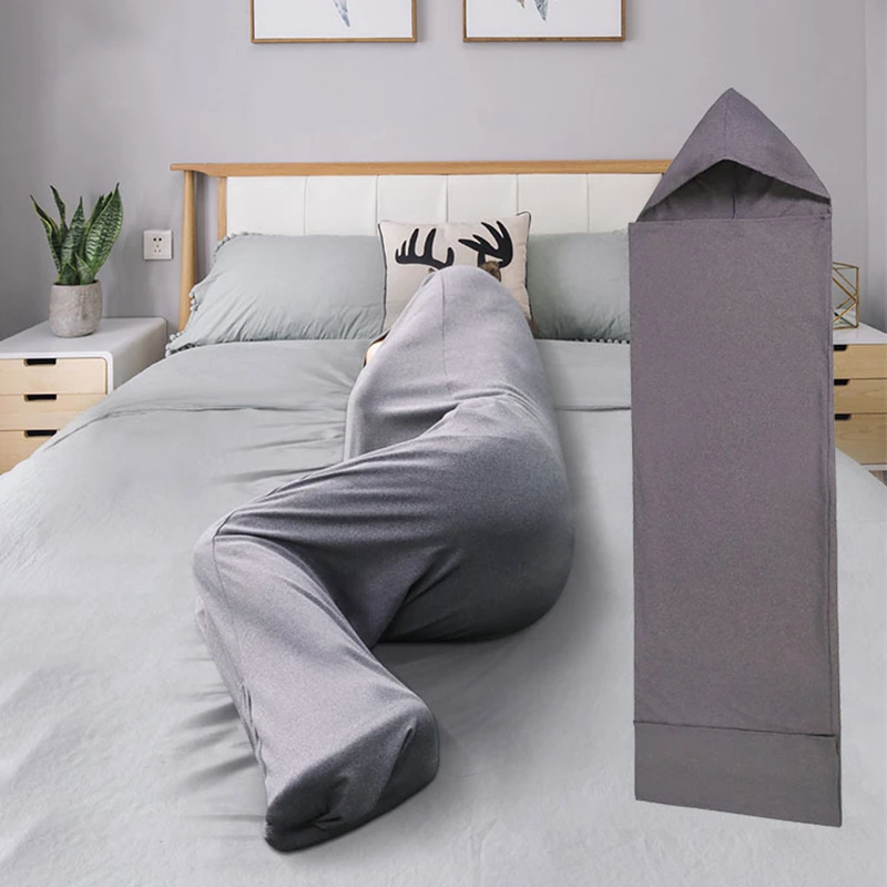 Grey Slaap Pod Zachte 360 ° Wrap Wearable Deken Warm Draagbare Camping  Slaapzak Beweegbare Slapen Deken Voor Kinderen Volwassenen|Deken| -  AliExpress