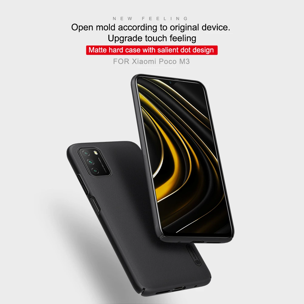Чехол для xiaomi Poco M3 cover NILLKIN Super Frosted Shield жесткие Матовые чехлы бампер M3|nillkin super