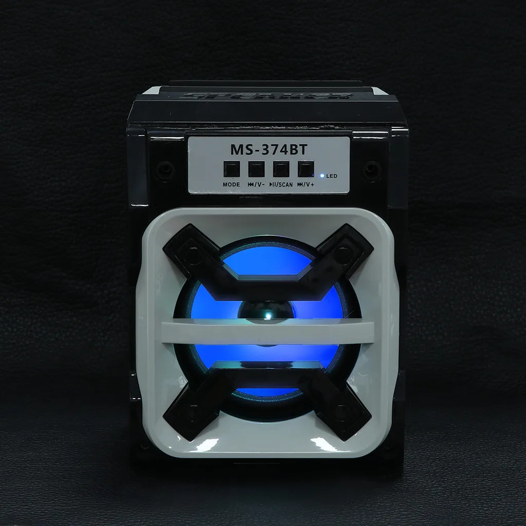 Портативный беспроводной Bluetooth динамик большой Bluetooth светодиодный USB AUX TF FM радио портативный открытый динамик супер бас усилитель звука