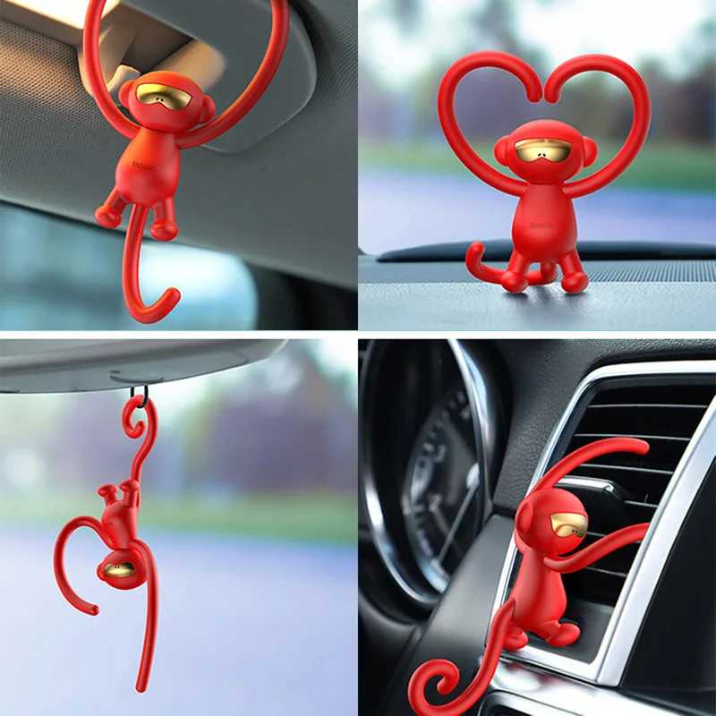 

Vehicle Air Purifier Monkey Multifunctional Vehicle Ornaments Solid Aromatherapy for Vehicle Decoration Gifts