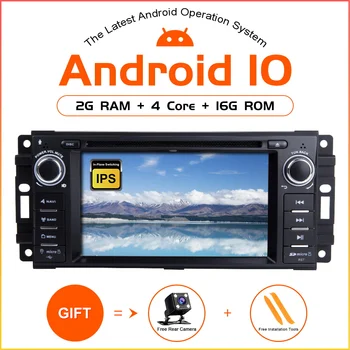 

ZLTOOPAI Android 10 Car Radio For Dodge Ram Challenger Jeep Wrangler JK Car GPS Stereo Audio DVD Player Car Player Wifi