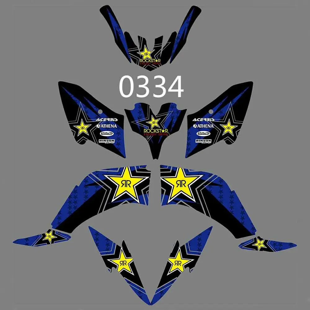 

for YAMAHA ATV RAPTOR125 RAPTOR250 New Full Graphics Decals Stickers Custom Number Name Glossy Bright Stickers Waterproof