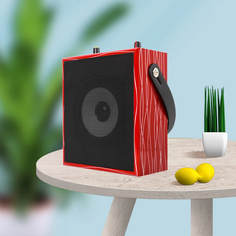 Wood Wireless Bluetooth Speaker Support TF Card U-disk AUX FM Radio Phone Computer Outdoor Promotion Gift Portable Subwoofer | Электроника