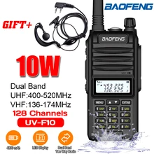 4800 мАч Baofeng BF-UVF10 портативная рация VHF UHF Двухдиапазонная портативная двухсторонняя рация VHF UHF портативная рация 15 км Диапазон разговора