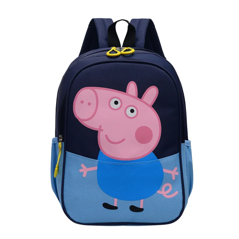 

Peppa Pig Bag George Backpack Canvas Portable Shoulder Children Cartoon Backpack Gift Boy Girl Movie Anime Surrounding Toys 2020