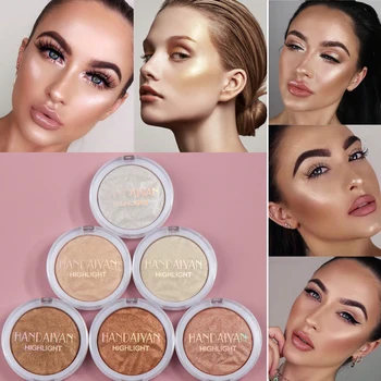 

6 Color Highlighter Make Up Palette Iluminador Face High Lighter Bronzer Contour Powder Long Lasting Shimmer Face Glow Highlight