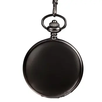 

Vintage Two-Sided Light Flip Pocket Watch Classic Fashion Men And Women Necklace Chain Quartz Antique Design