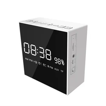 

Multifunction Wireless Speaker Bluetooth Display Digital Alarm Clock Dimmable LED Clock FM Radio Subwoofer EY250