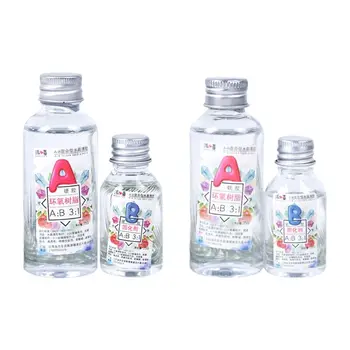 

2 Pcs/set DIY Handmade Jewelry AB Hard/Soft Glue Crystal Specimen High Transparent Epoxy Glues Crafts Making Accessories