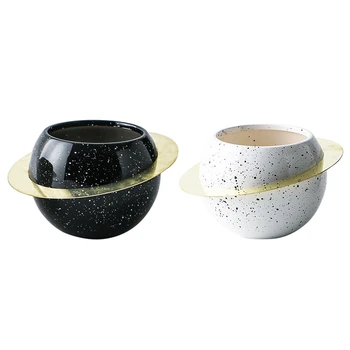 

Hydroponic Flower Pot Planet Flower Pot Ceramic Flower Pot, Artificial Flower Pot, Desktop Decoration