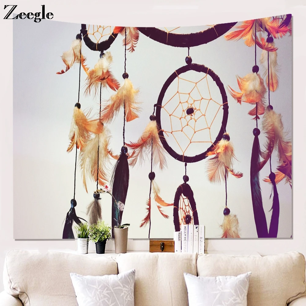 Zeegle Wall Hanging Tapestry Hippie Witchcraft Picnic Blanket Beach Towel Creative Tableclothes Bedspread Mat Printed Tapestry