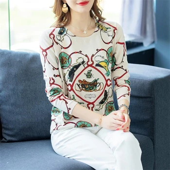 

Knitting Women Sweaters And Pullovers Large size loose fashion print sweater Casual Ladies Knitted Sweater autumn Pullover