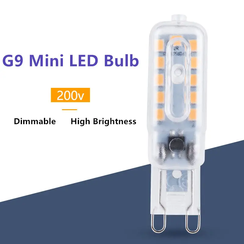 

RTGBRT G9 Mini LED Bulb 220V Dimmable Crystal Lamps SMD2835 Spotlight Chandelier Replace Halogen Lamps Led Lights Lampada