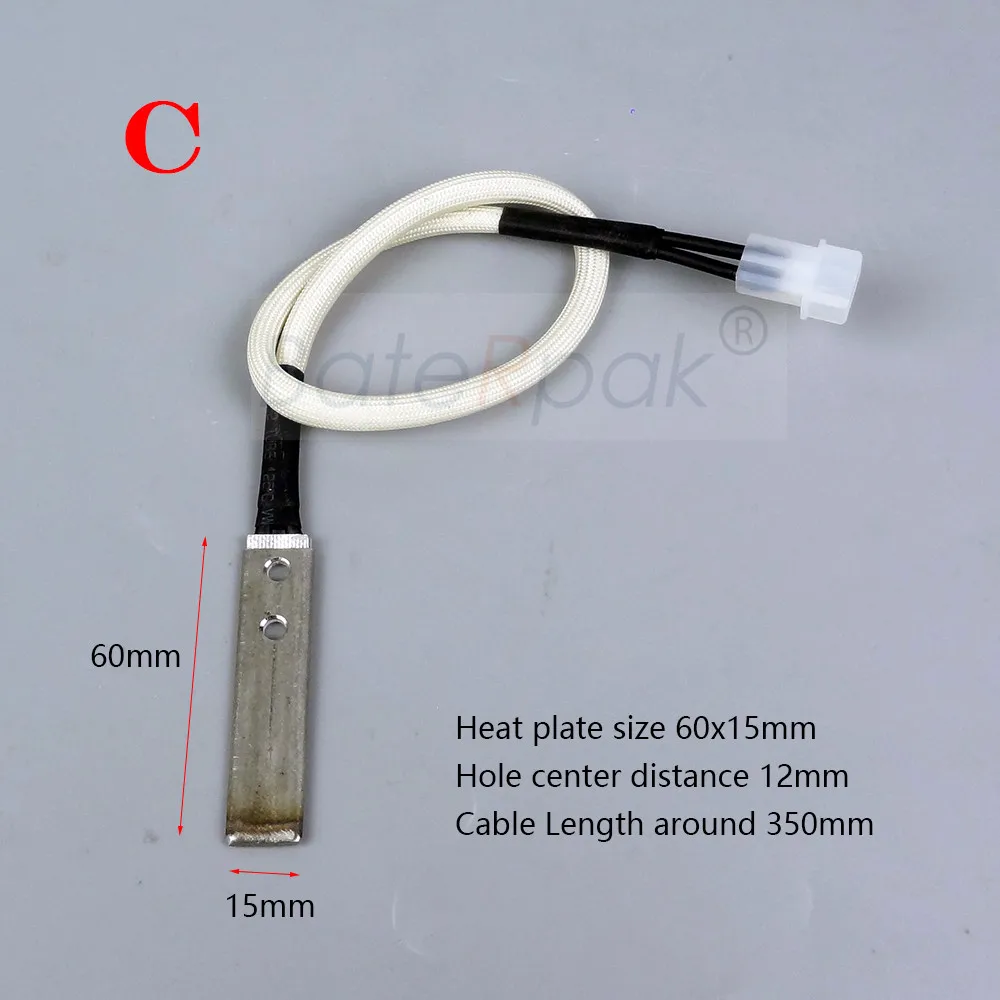 C-60x15MM 1pcs BateRpak Комплектная машина нагреватель части костюм для YOUNGSUN двойной двигатель обвязочная машина работает с 24 В до 11 в трансформатор - Цвет: C-60x15MM 1pcs