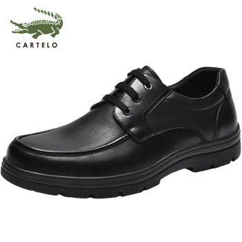 

CARTELO men's shoes formal business casual shoes comfortable light weight breathable fashion casual leather shoes men