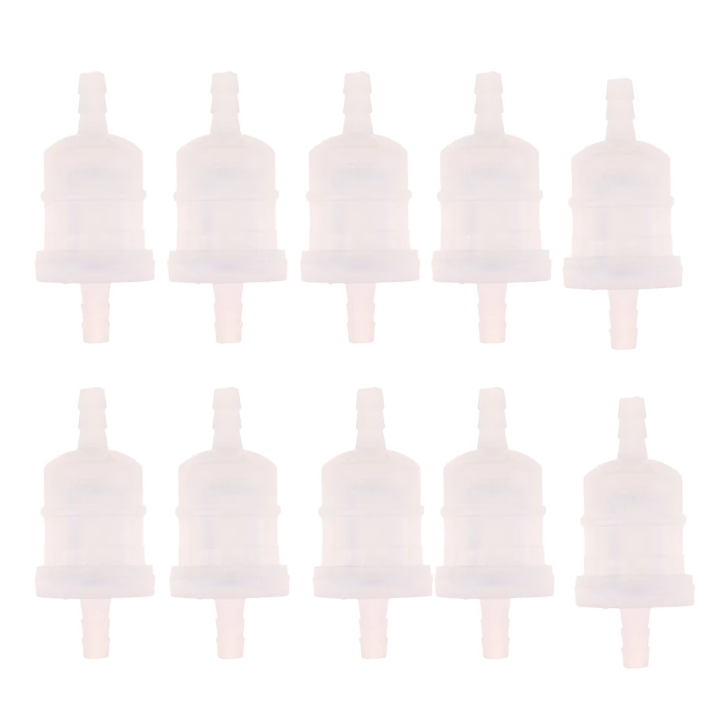 10Pcs 6mm Hose Pipes Fit Motorcycle Scooter Inline Gas Fuel Gasoline Filter